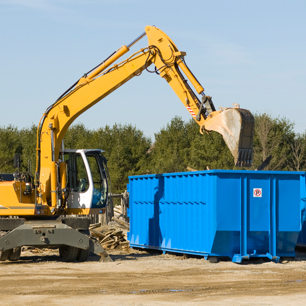 what size residential dumpster rentals are available in Burney